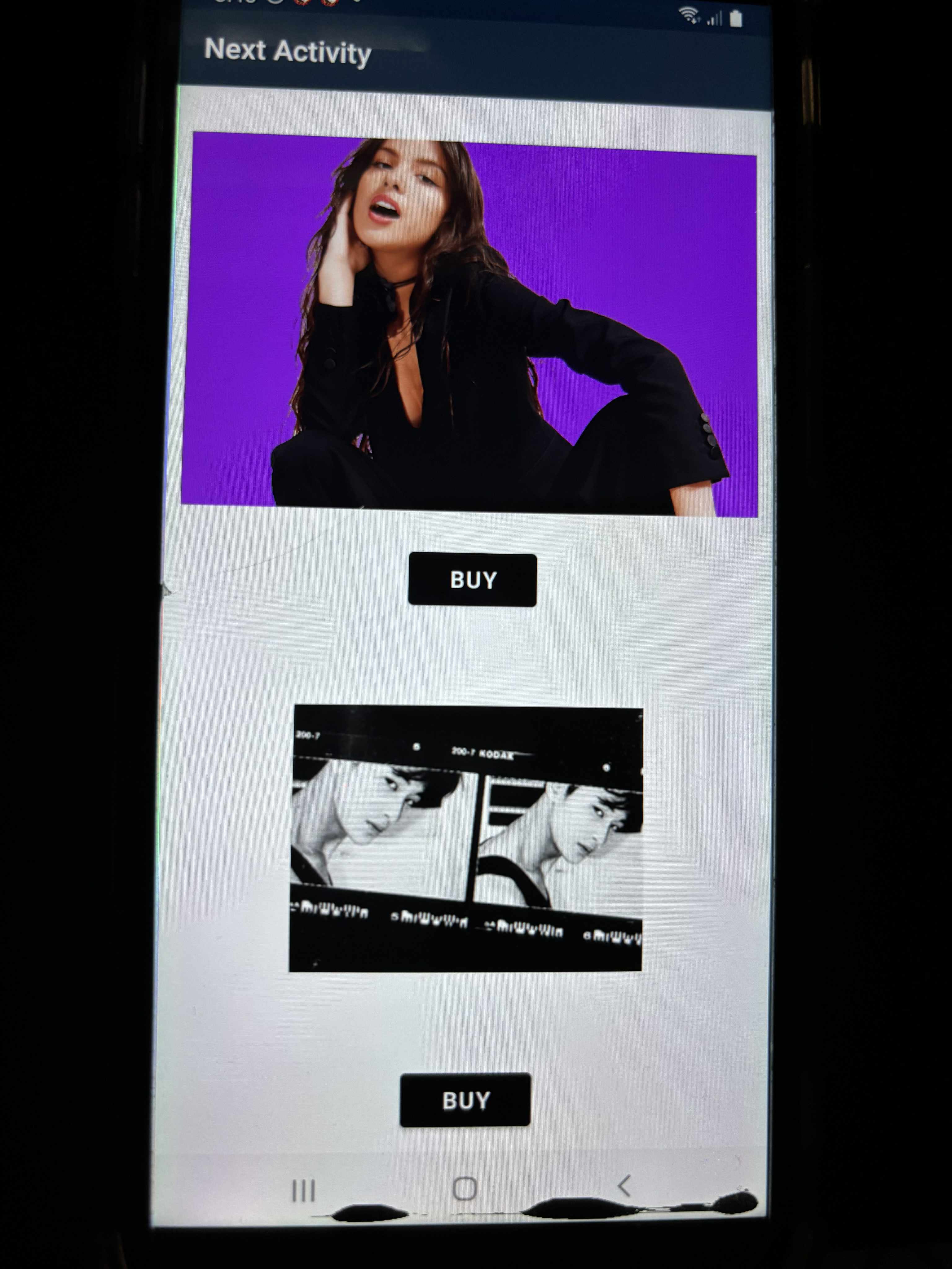 Buy Ticket Screen